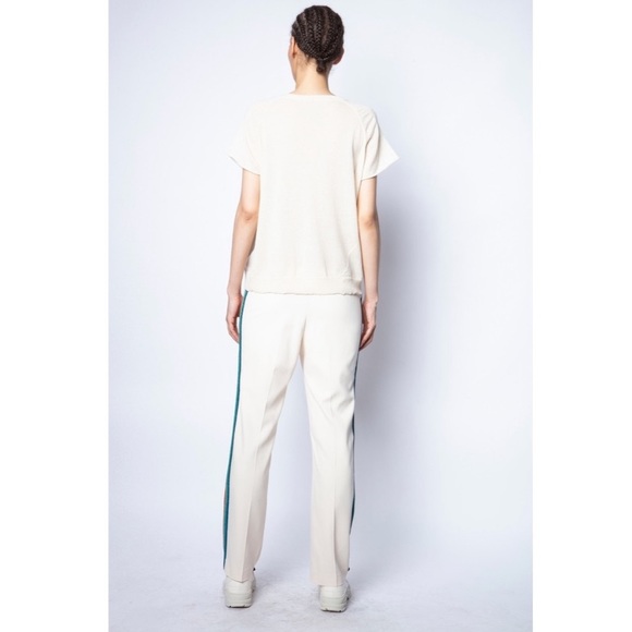 NWT Zadig & Voltaire Hexago Oh Yeah Cashmere Top - Picture 10 of 12